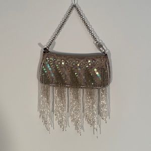 Guess. Tiny handbag for a night out! Beaded/sequined. Great condition.